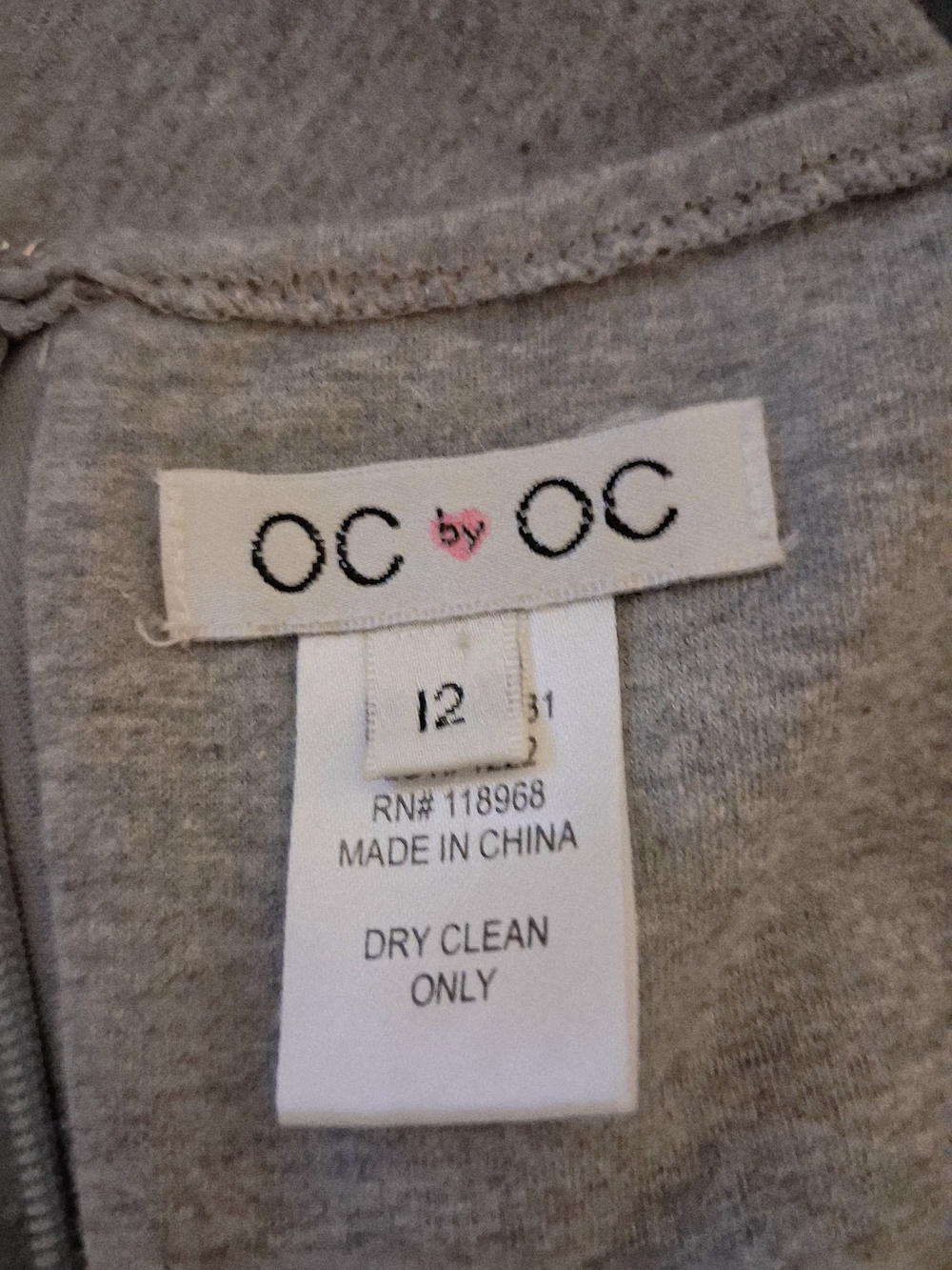 Gray Casual Dress Size 12 - Picture 6 of 8